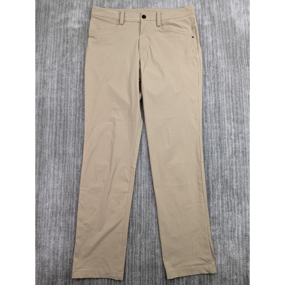 Lululemon ABC Pants Men's 30x31 Khaki Reg Fit Warpstreme Chino Commute Stretch